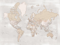 World Map 14 Wall Art