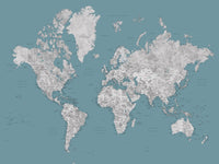 World Map 15 Wall Art