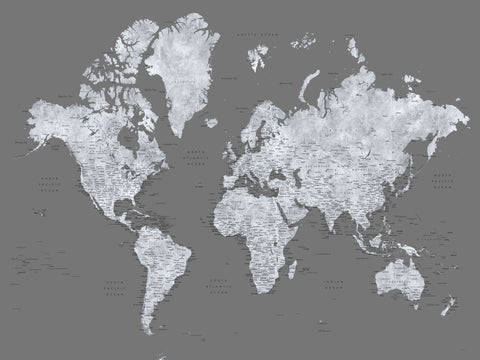 World Map 26 Wall Art