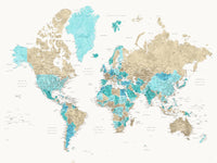 World Map 33 Wall Art