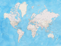 World Map 35 Wall Art