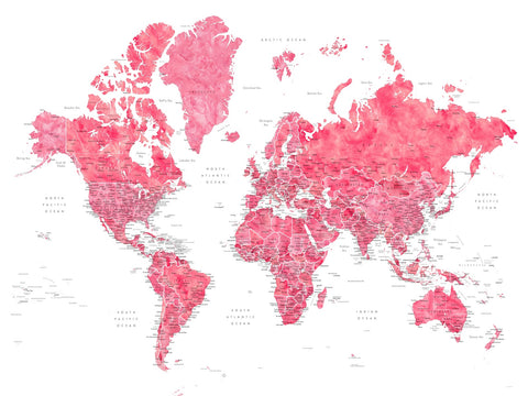 World Map 41 Wall Art