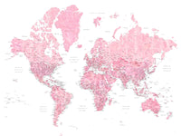 World Map 42 Wall Art