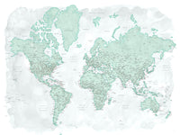 World Map 43 Wall Art
