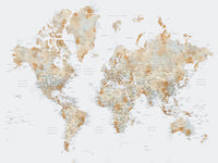 World Map 46 Wall Art