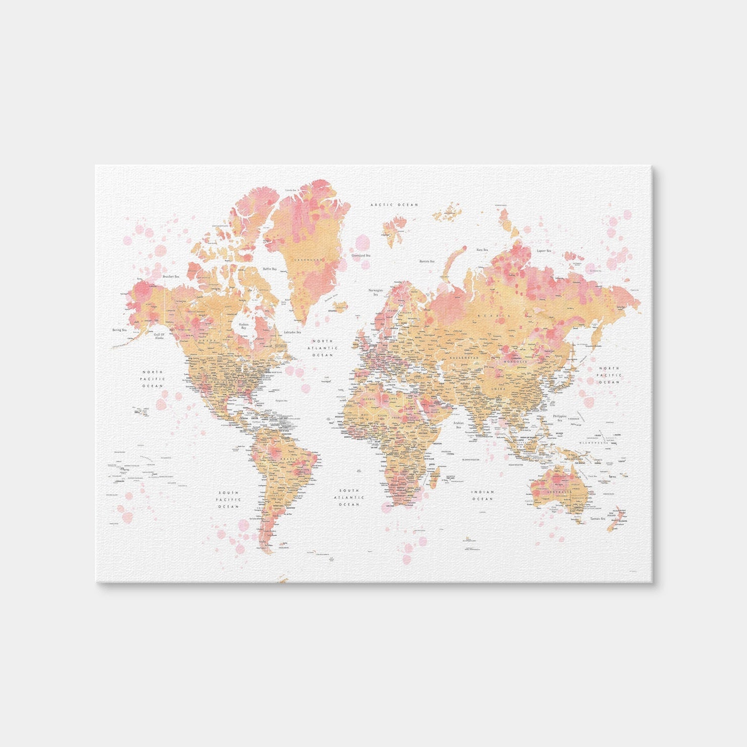 AUTO-MOCKUP WHITE | World Map 47 | 1 Piece | Gallery Wrap Canvas | group=4x3