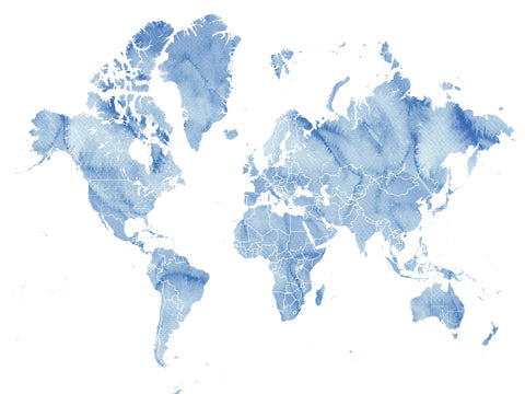 World Map 5 Wall Art