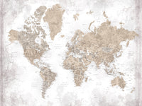 World Map 54 Wall Art