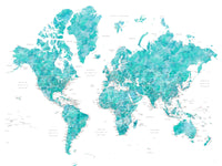 World Map 7 Wall Art