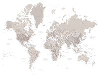 World Map 8 Wall Art
