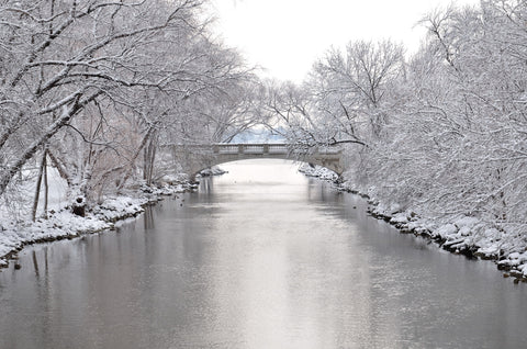 Yahara River in Madison Winter Wall Art