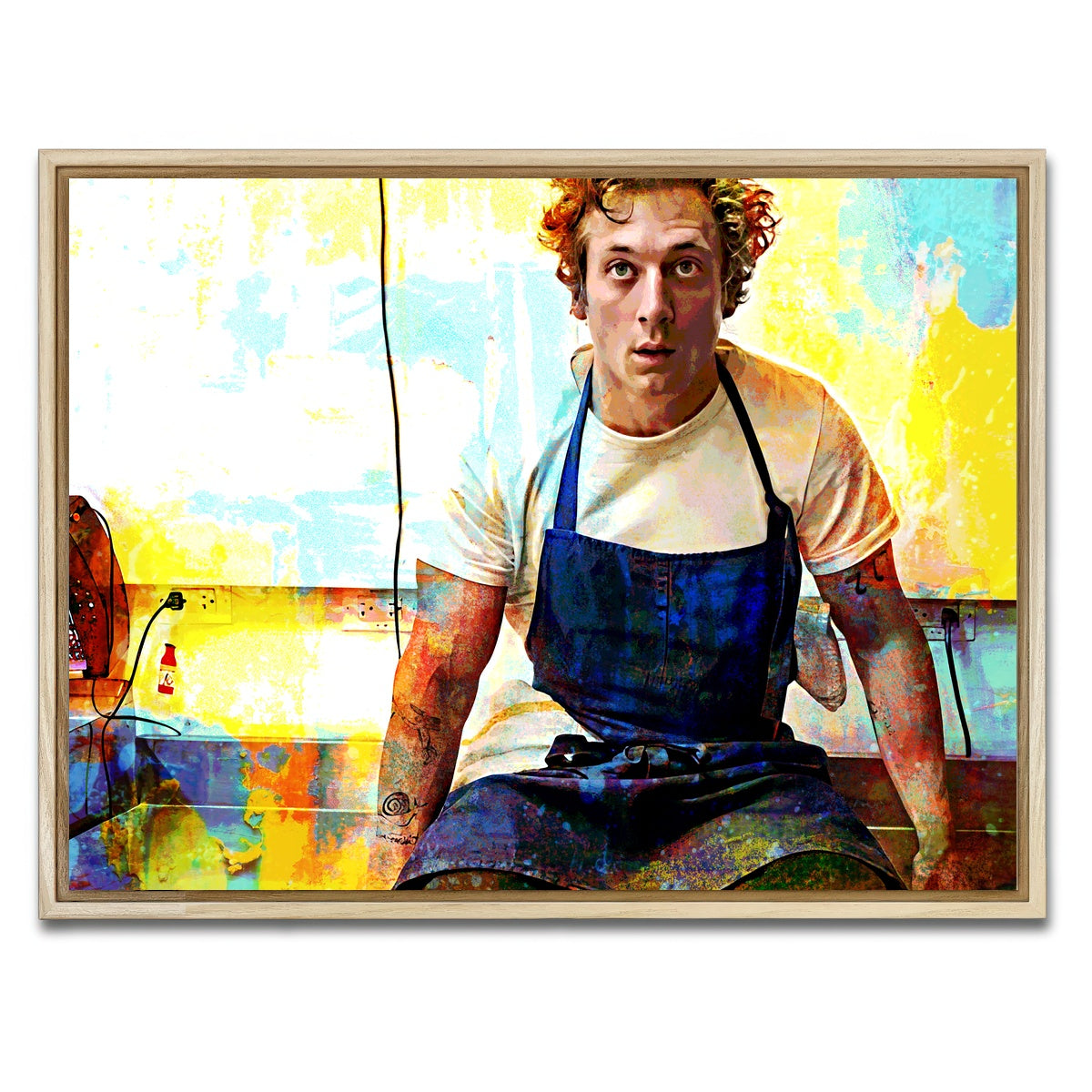 AUTO-MOCKUP WHITE | Yes Chef | 1 Piece | Natural Framed Canvas | group=4x3