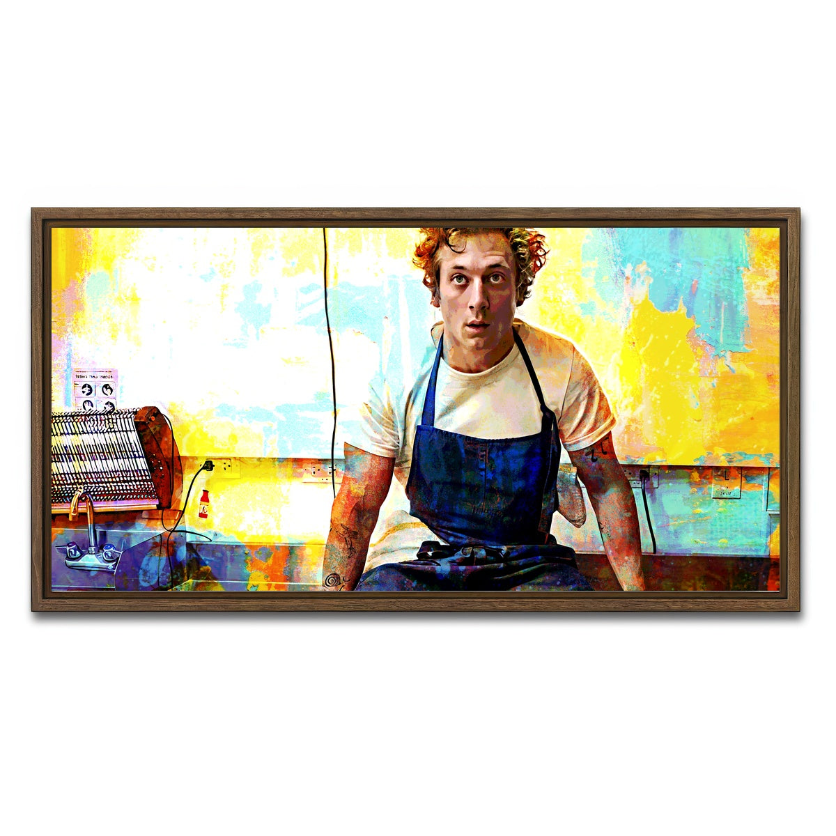 AUTO-MOCKUP WHITE | Yes Chef | 1 Piece | Walnut Framed Canvas | group=2x1