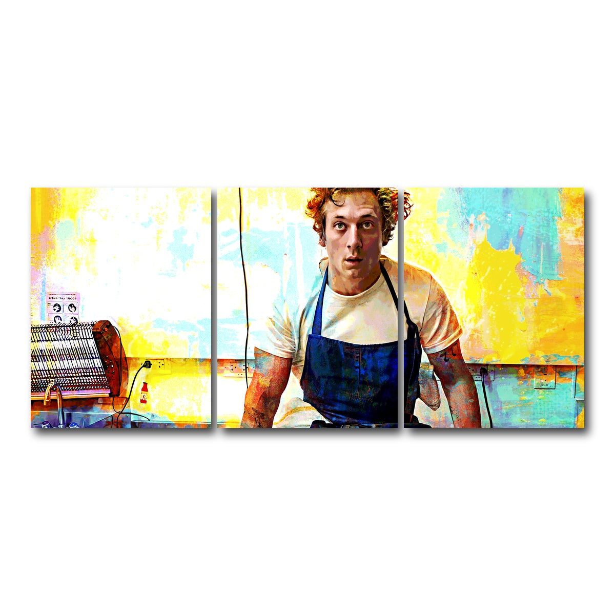 AUTO-MOCKUP WHITE | Yes Chef | 3 Piece | Gallery Wrap Canvas | group=18x24