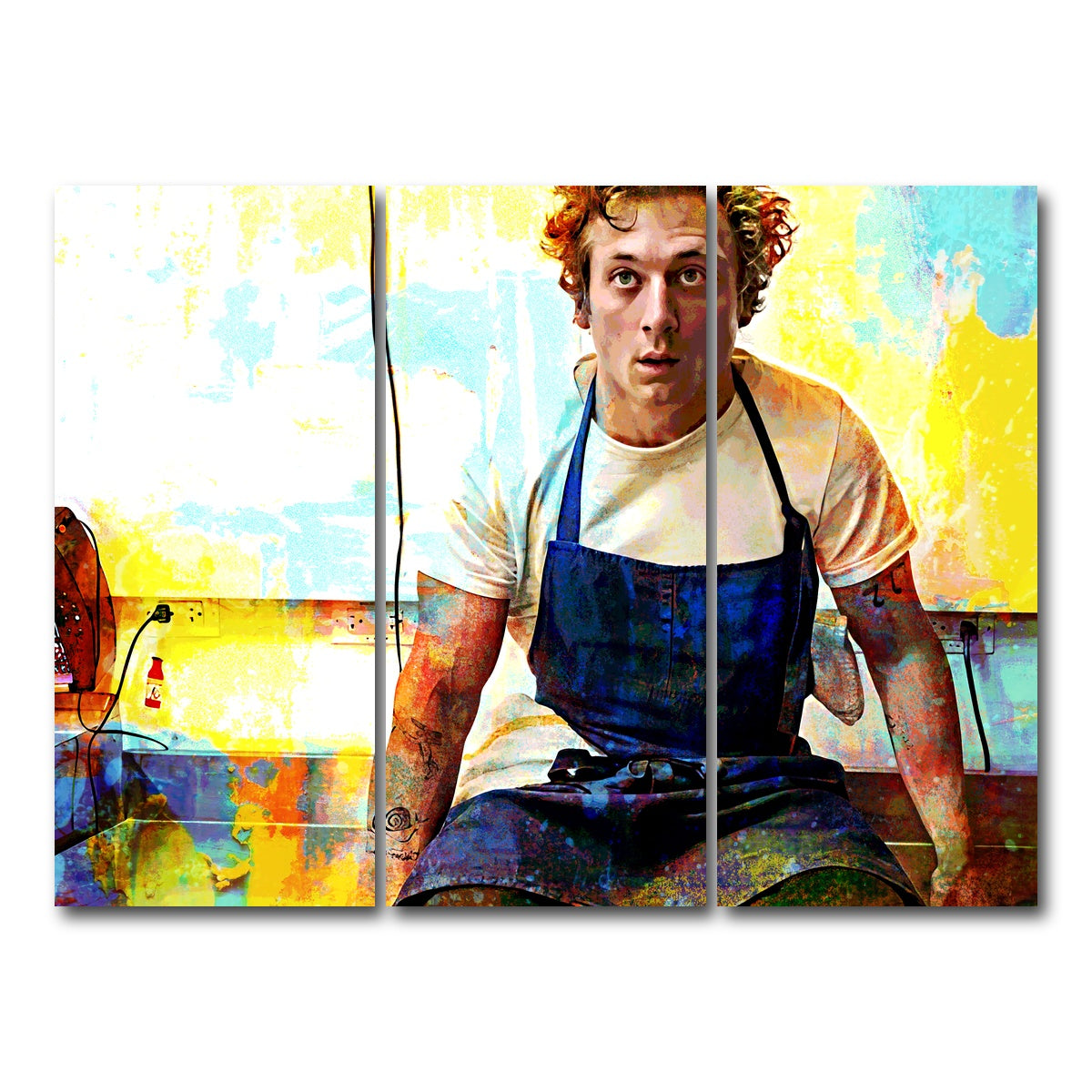 AUTO-MOCKUP WHITE | Yes Chef | 3 Piece | Gallery Wrap Canvas | group=8x18