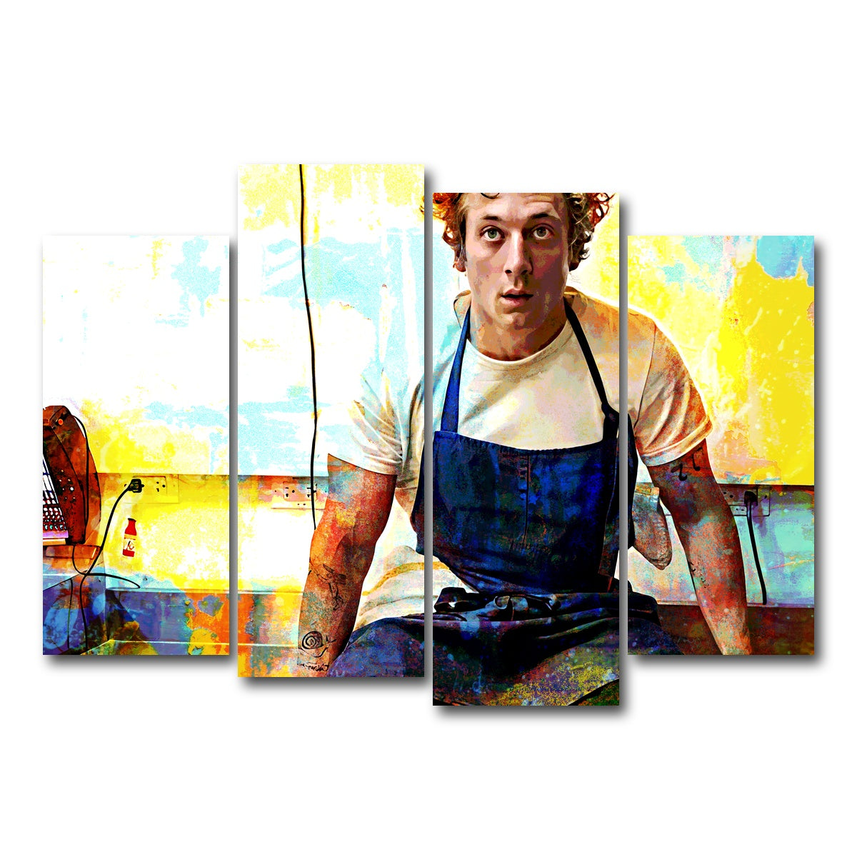 AUTO-MOCKUP WHITE | Yes Chef | 4 Piece | Gallery Wrap Canvas | group=4_normal