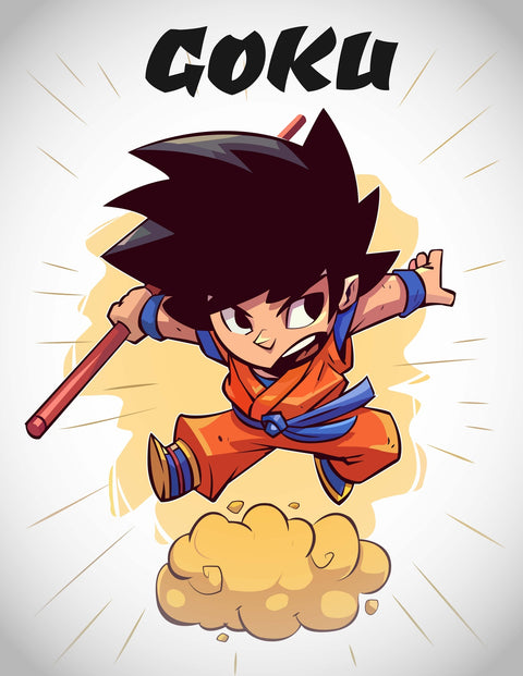 Young Goku Wall Art