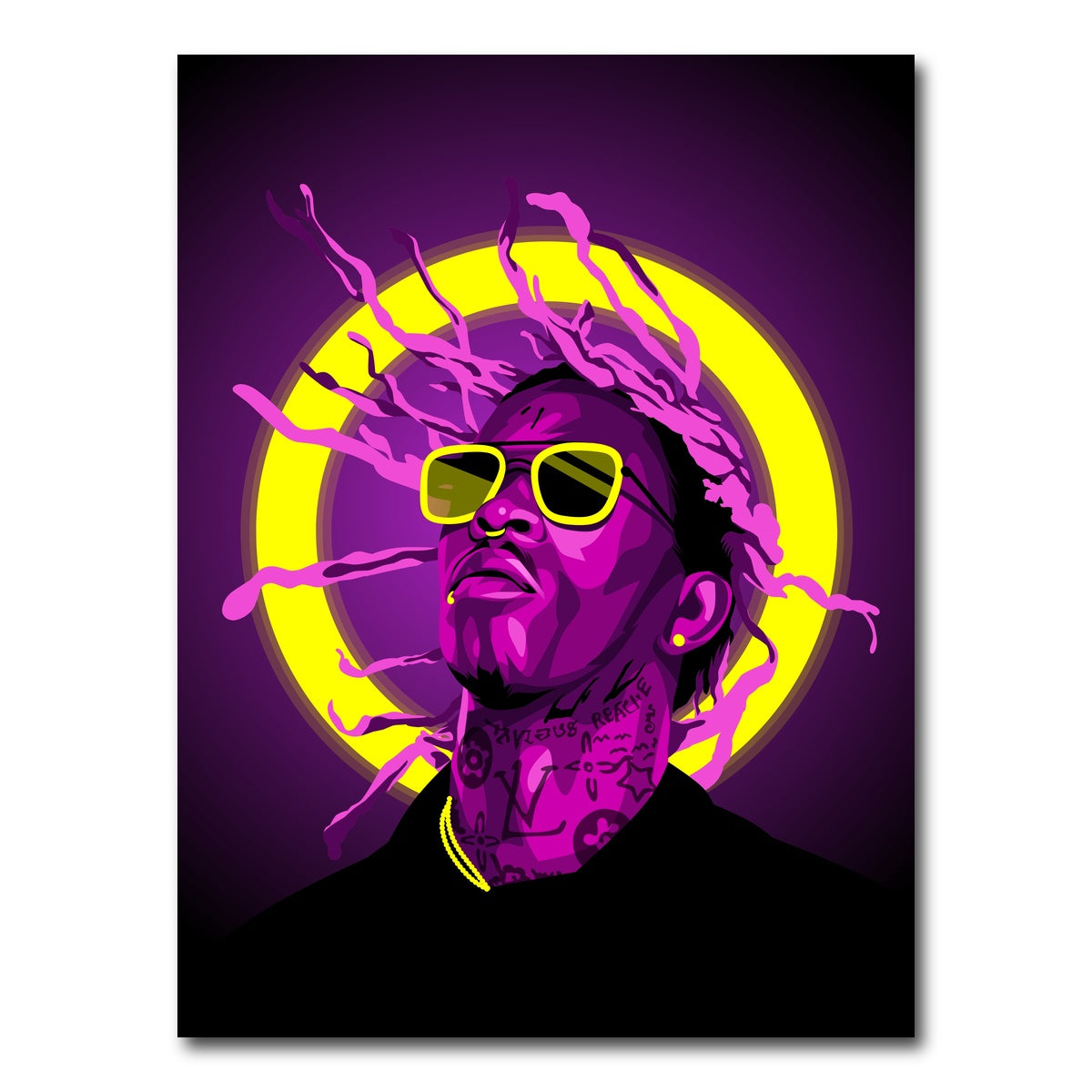 AUTO-MOCKUP WHITE | Young Thug | 1 Piece | Gallery Wrap Canvas | group=3x4