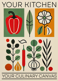 Your kitchen, your culinary canvas Wall Art