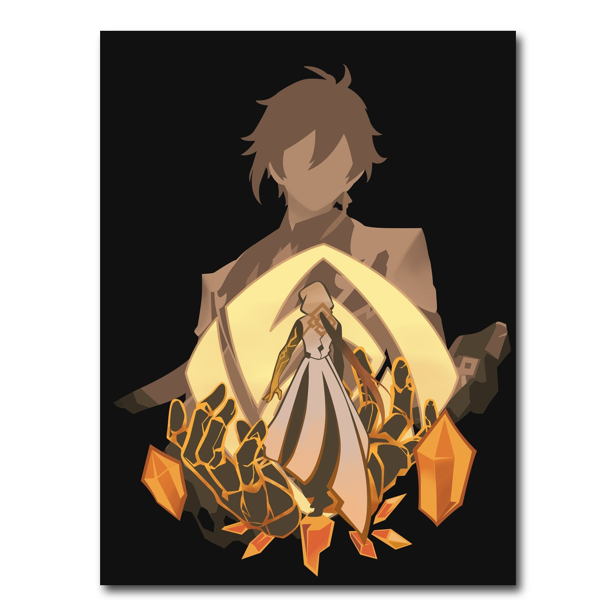 AUTO-MOCKUP WHITE | Zhongli 2 | 1 Piece | Gallery Wrap Canvas | group=3x4