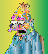 abe simpson Wall Art