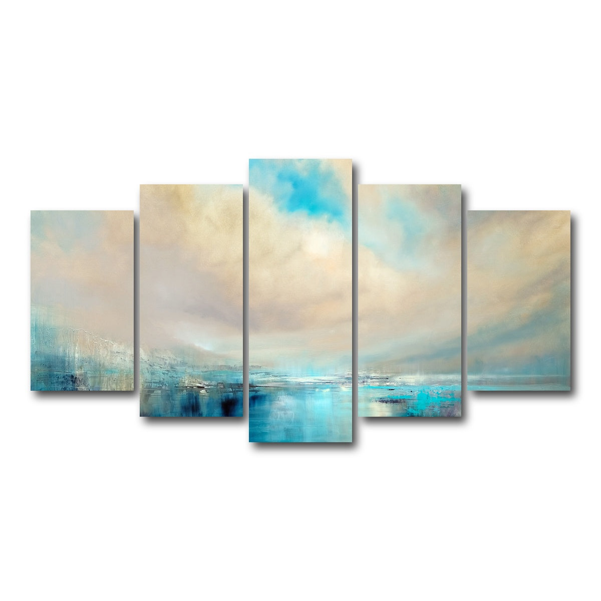 AUTO-MOCKUP WHITE | angekommen | 5 Piece | Gallery Wrap Canvas | group=5_normal