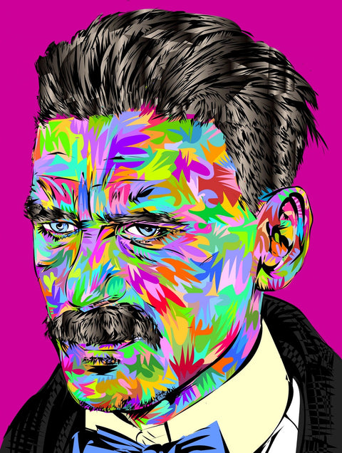 arthur shelby color splash Wall Art