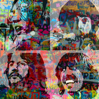 beatles heavy graffiti Wall Art