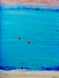 birds on wire Wall Art