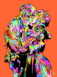 captain the kiss Wall Art