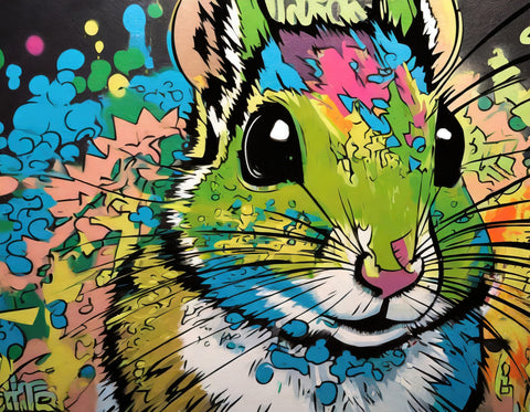 chipmunk graffiti Wall Art