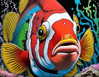 clown fish graffiti Wall Art