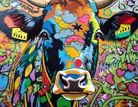 cow graffiti Wall Art