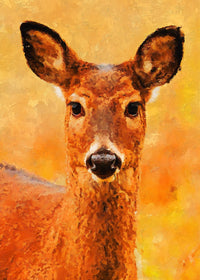 deer 2 painting Wall Art