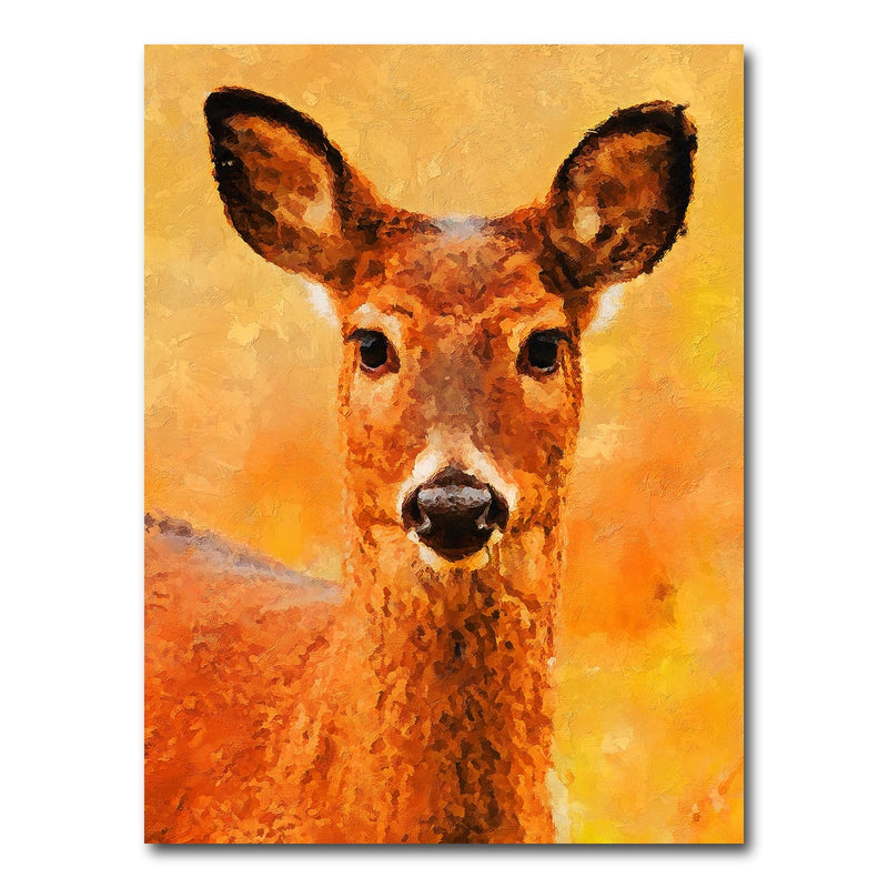 AUTO-MOCKUP WHITE | deer 2 painting | 1 Piece | Gallery Wrap Canvas | group=3x4