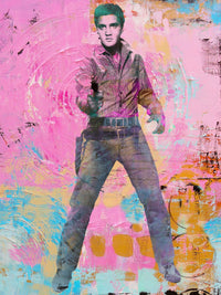 elvis circles Wall Art