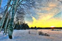 end of a winter's day Wall Art