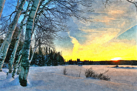 end of a winter's day Wall Art