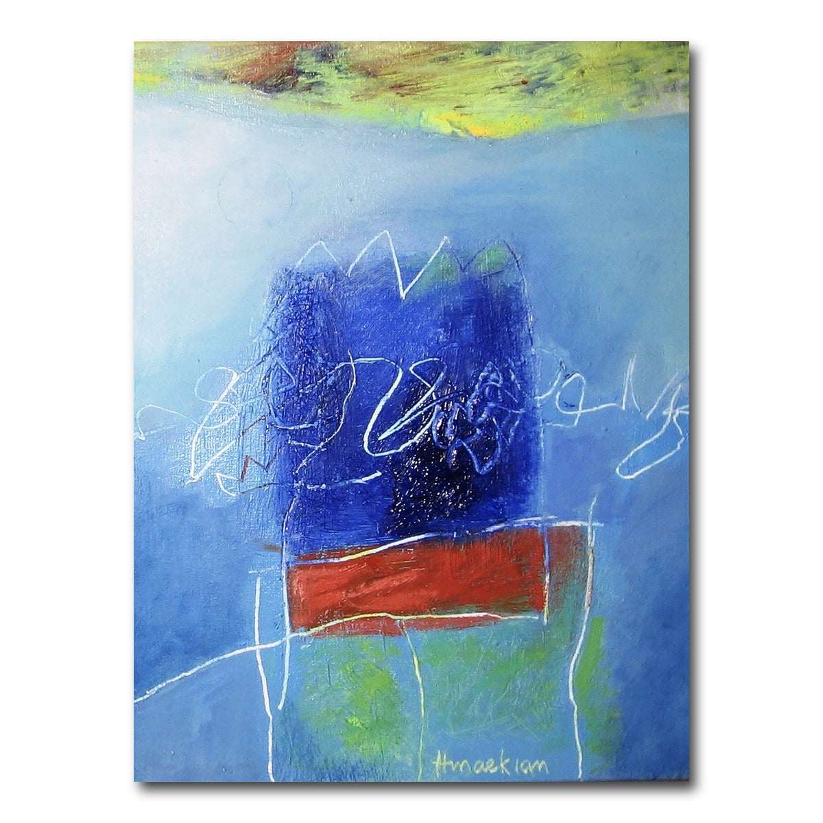AUTO-MOCKUP WHITE | evening blues III | 1 Piece | Gallery Wrap Canvas | group=3x4