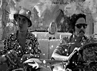 fear and loathing grayscale Wall Art
