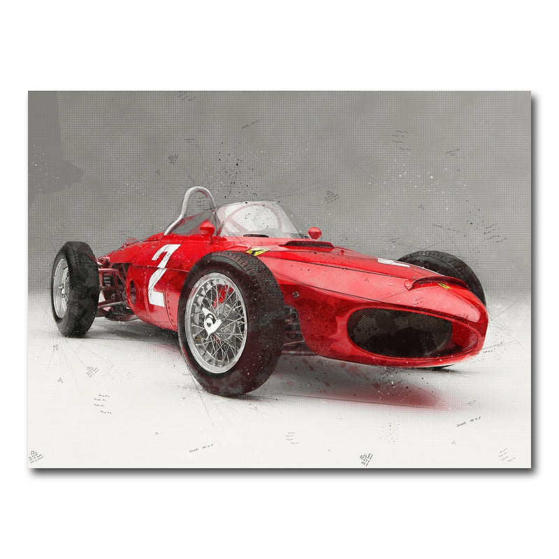 AUTO-MOCKUP WHITE | ferrari 156 | 1 Piece | Gallery Wrap Canvas | group=4x3