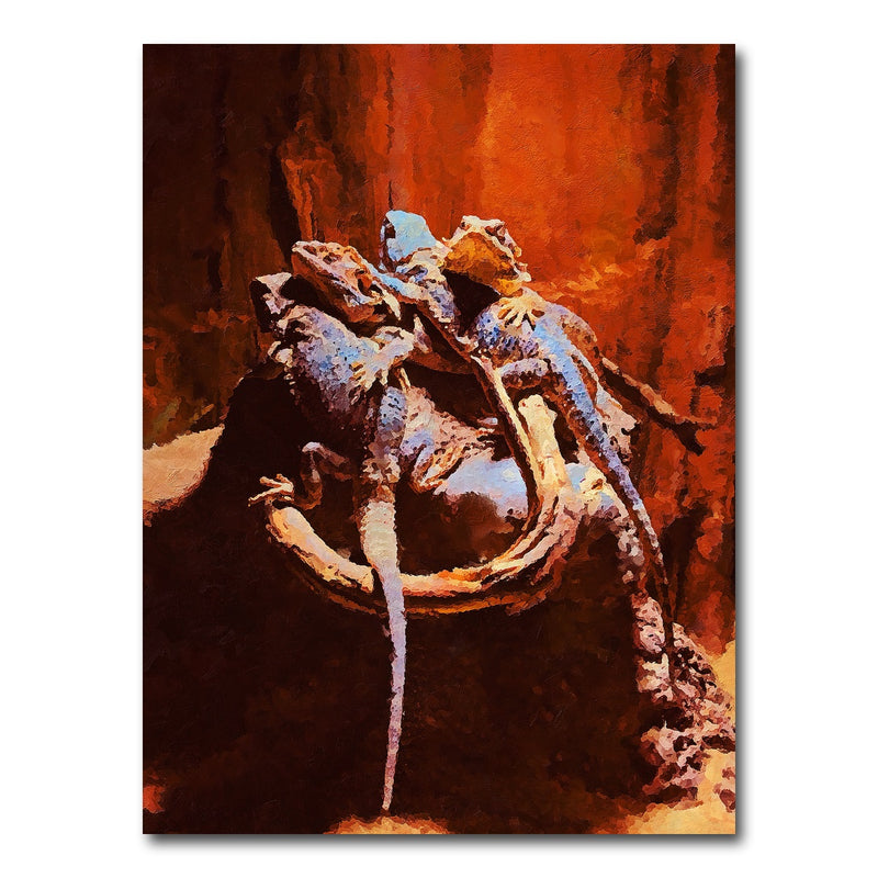 AUTO-MOCKUP WHITE | gecko 2 painting | 1 Piece | Gallery Wrap Canvas | group=3x4