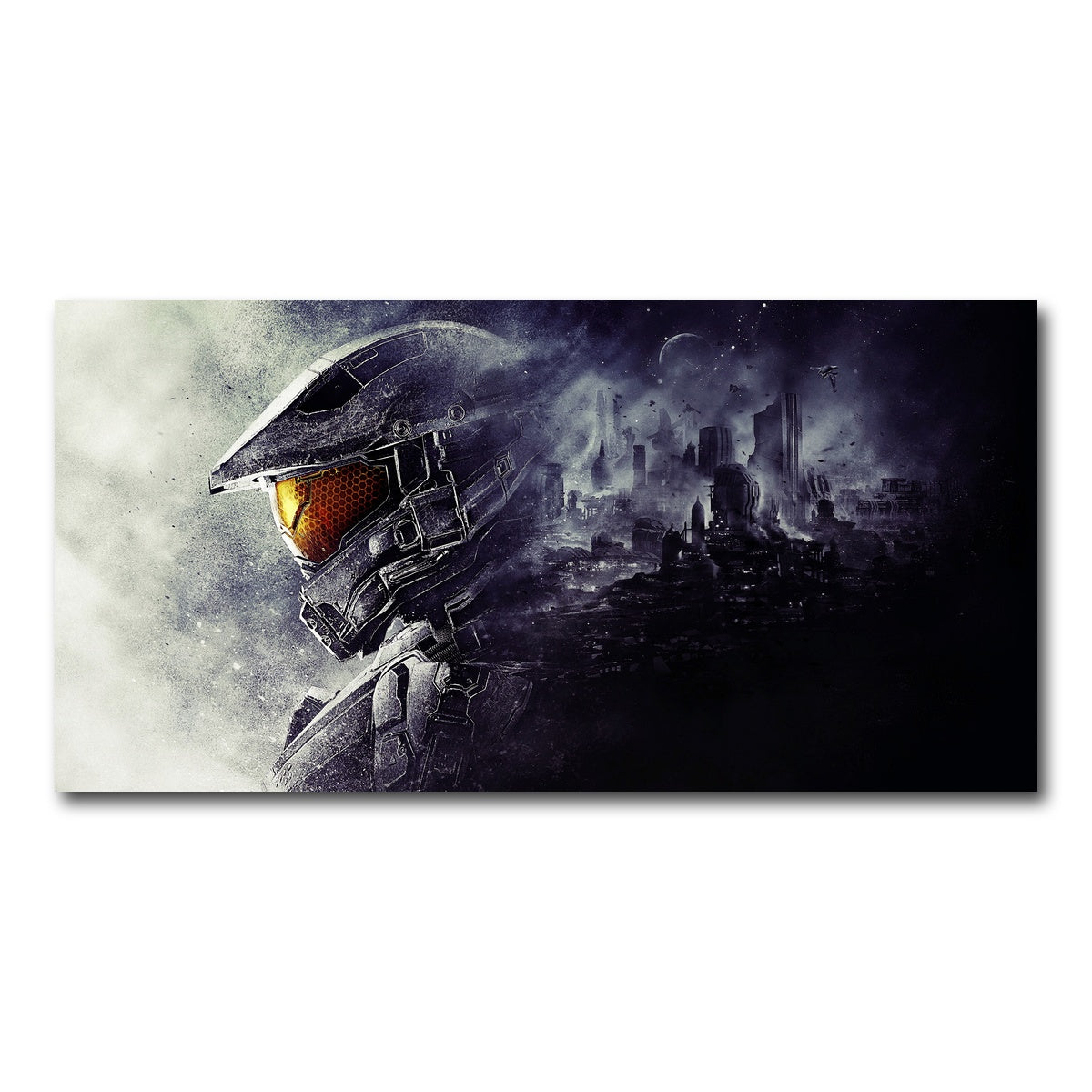 AUTO-MOCKUP WHITE | halo master chief | 1 Piece | Gallery Wrap Canvas | group=2x1