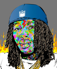 king von color Wall Art