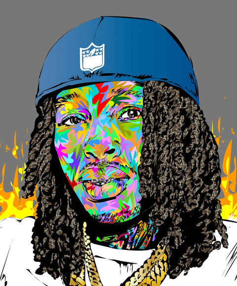 king von color Wall Art