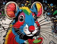 mouse graffiti Wall Art