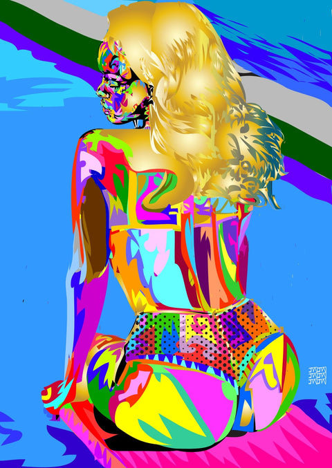 rihanna techno drome ass Wall Art