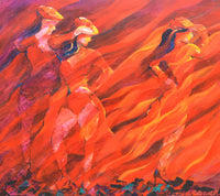 salsa over charcoal Wall Art