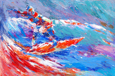 shortboard splash Wall Art