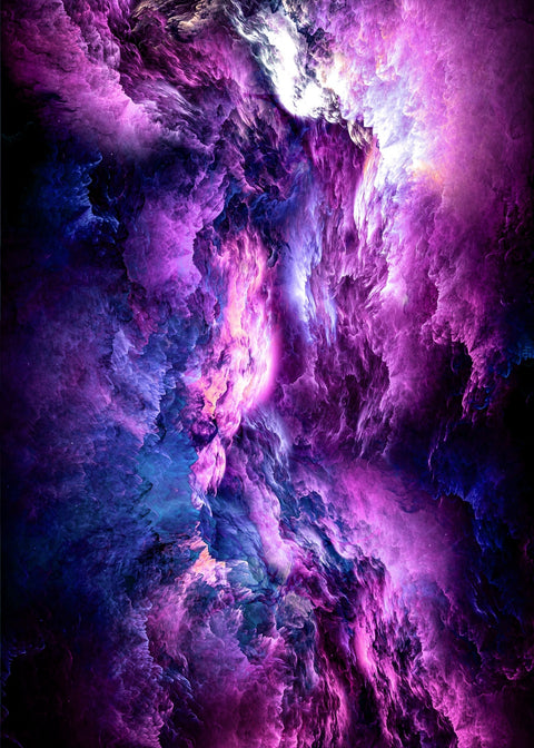 space dust nebula purple Wall Art